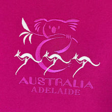 Load image into Gallery viewer, Vintage AUSTRALIA &quot;Adelaide&quot; Koala Bear Embroidered Souvenir Graphic Pink T-Shirt
