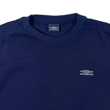 Load image into Gallery viewer, Early 00&#39;s Umbro Classic Embroidered Mini Logo Navy Blue Crewneck Sweatshirt
