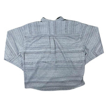 Load image into Gallery viewer, Vintage Centerline Grey Black Micro Patterned Long Sleeve Flannel Shirt
