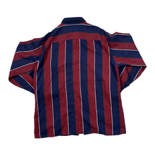 Load image into Gallery viewer, Vintage 80's BACKPACKER SPORTSWEAR Navy Red Striped Acrylic Long Sleeve Flannel Shirt
