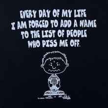 Load image into Gallery viewer, Vintage Novelty Cartoon Souvenir Spellout Graphic Black Short Sleeve T-Shirt
