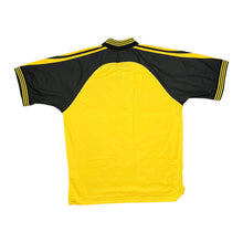 Load image into Gallery viewer, Vintage 90&#39;s ADIDAS Embroidered Mini Centre Logo Spellout Colour Block Polyester Sports Jersey T-Shirt
