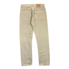 Load image into Gallery viewer, Vintage LEVI&#39;S 501 Classic Beige Straight Leg Denim Jeans
