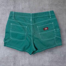 Load image into Gallery viewer, Dickies Green Denim Carpenter Style Cotton Shorts
