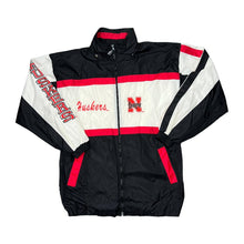 Load image into Gallery viewer, Vintage 90&#39;s Tank NCAA NEBRASKA HUSKERS College Embroidered Logo Spellout Colour Block Windbreaker Track Jacket
