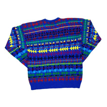 Load image into Gallery viewer, Vintage 90&#39;s ZIG ZAG Made In Scotland Abstract Patterned Wool Knit Sweater Jumper
