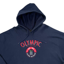 Load image into Gallery viewer, Vintage Bulletin OLYMPIC MUSEUM &quot;Lausanne Switzerland&quot; Embroidered Souvenir Logo Spellout Pullover Hoodie
