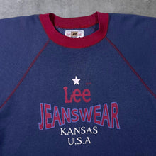 Load image into Gallery viewer, Vintage 90&#39;s Lee Jeanswear &quot;Kansas USA&quot; Spellout Graphic Thick Cotton T-Shirt
