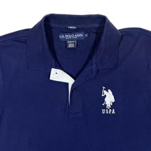 Load image into Gallery viewer, U.S. POLO ASSN. &quot;Slim Fit&quot; Embroidered Logo Navy Blue Short Sleeve Polo Shirt
