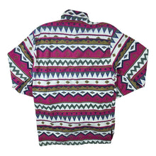 Load image into Gallery viewer, Vintage 90&#39;s Novel Penny Farthing Abstract Aztec Patterned Long Sleeve Flannel Shirt
