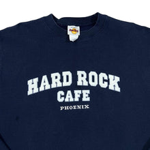 Load image into Gallery viewer, Vintage HARD ROCK CAFE &quot;Phoenix&quot; Souvenir Embossed Spellout Graphic Crewneck Sweatshirt
