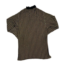 Load image into Gallery viewer, Vintage 90&#39;s MONTE-CRISTO Multi Colour Striped Long Sleeve Longline Polo Shirt
