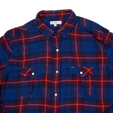 Load image into Gallery viewer, LEE Western Plaid Check Pearl Snap Popper Button Long Sleeve Flannel Cotton Shirt
