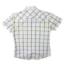 Load image into Gallery viewer, Lee Cowboy Western Style Embroidered Plaid Check Short Sleeve Popper Shirt
