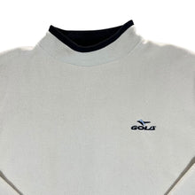 Load image into Gallery viewer, Vintage GOLA Classic Embroidered Logo Cream Mock High Neck Fleece Sweatshirt

