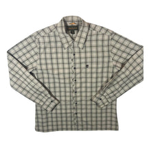 Load image into Gallery viewer, Early 00&#39;s Timberland Classic Beige Plaid Check Long Sleeve Cotton Shirt

