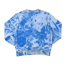 Load image into Gallery viewer, NIKE Classic Embroidered Mini Logo Blue Tie Dye Crewneck Sweatshirt
