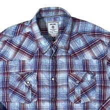 Load image into Gallery viewer, Jack &amp; Jones Cowboy Western Patterned Check Popper Long Sleeve Cotton Shirt
