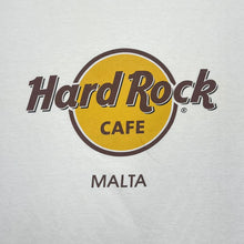Load image into Gallery viewer, Early 00&#39;s HARD ROCK CAFE &quot;Malta&quot; Classic Souvenir Logo Spellout Graphic T-Shirt
