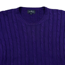 Load image into Gallery viewer, BLUE HARBOUR Marks &amp; Spencer Classic Cotton Cable Knit Crewneck Sweater Jumper
