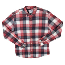 Load image into Gallery viewer, Levi Strauss &amp; Co. Levi&#39;s Red Plaid Check Western Style Popper Long Sleeve Shirt
