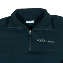 Load image into Gallery viewer, Vintage LEAVES Embroidered Mini Logo Dark Green 1/4 Zip Fleece Sweatshirt
