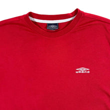 Load image into Gallery viewer, UMBRO Classic Basic Embroidered Mini Logo Red Short Sleeve T-Shirt
