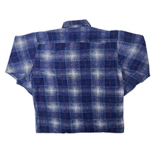 Load image into Gallery viewer, Vintage Vesta Blue Red White Plaid Check Long Sleeve Cotton Flannel Shirt
