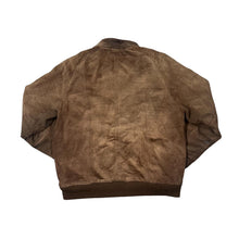 Load image into Gallery viewer, Vintage 90&#39;s C&amp;A Made In Korea Genuine Real Suede Leather Fur Lined Bomber Jacket
