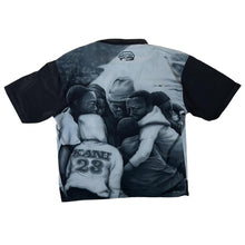 Load image into Gallery viewer, Early 00&#39;s Karl Kani Jeans Hip Hop Y2K Streetwear Airbrush Effect All-Over Print Short Sleeve Shirt
