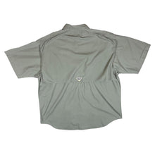 Load image into Gallery viewer, Vintage 90's COLUMBIA PFG Fishing Khaki Short Sleeve Cotton Utility Shirt
