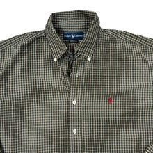 Load image into Gallery viewer, Vintage RALPH LAUREN &quot;Yarmouth&quot; Mini Logo Plaid Check Long Sleeve Button-Up Shirt
