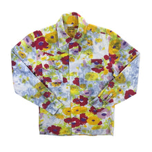 Load image into Gallery viewer, Vintage Soul Edge Floral Crazy Abstract Patterned Popper Western Long Sleeve Cotton Shirt

