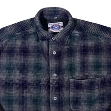 Load image into Gallery viewer, Vintage EK Basic System Multi Plaid Check Cotton Long Sleeve Flannel Shirt

