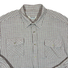 Load image into Gallery viewer, Vintage MAGELLAN White Country Plaid Check Long Sleeve Cotton Shirt
