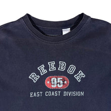 Load image into Gallery viewer, REEBOK &quot;East Coast Division&quot; Graphic Logo Spellout Faded Dark Navy T-Shirt
