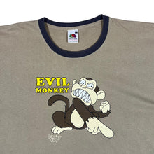 Load image into Gallery viewer, EVIL MONKEY (2006) Family Guy TV Show Character Graphic Ringer T-Shirt
