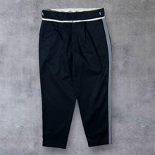 Load image into Gallery viewer, Dickies Striped Tape Black Skater Workwear Straight Leg Chino Trousers
