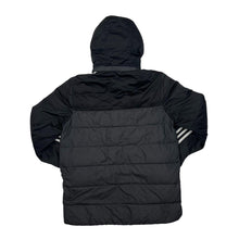 Load image into Gallery viewer, ADIDAS Three Stripe Mini Logo Goose Down Feather Padded Puffer Hooded Jacket
