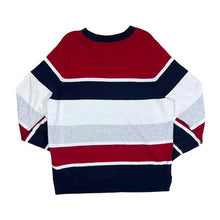 Load image into Gallery viewer, TOMMY HILFIGER Colour Block Striped V-Neck Sweater Jumper
