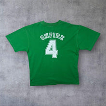 Load image into Gallery viewer, Early 00’s Onfire Skater Spellout Embroidered Mini Logo Graphic Green T-Shirt
