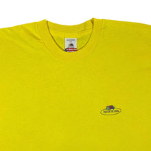 Load image into Gallery viewer, Vintage FRUIT OF THE LOOM Classic Mini Logo Graphic Yellow Single Stitch T-Shirt
