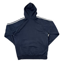 Load image into Gallery viewer, ADIDAS Three Stripe Classic Embroidered Mini Logo Distressed Pullover Hoodie
