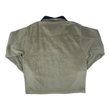 Load image into Gallery viewer, Vintage REAL MEN &quot;Union Jack&quot; Embroidered Colour Block 1/4 Zip Pullover Fleece Sweatshirt

