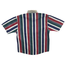 Load image into Gallery viewer, Vintage 90's Halifax Outfitters Multi Striped Short Sleeve Button-Up Cotton Shirt
