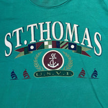 Load image into Gallery viewer, Vintage 90&#39;s ST. THOMAS US Virgin Islands Souvenir Spellout Graphic Single Stitch T-Shirt
