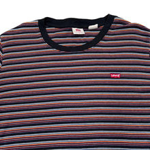 Load image into Gallery viewer, LEVI&#39;S Classic Embroidered Mini Logo Multi Colour Striped Long Sleeve T-Shirt
