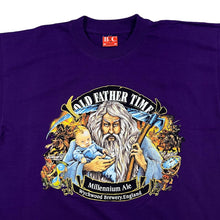 Load image into Gallery viewer, Vintage 90&#39;s MILLENNIUM ALE &quot;Old Father Time&quot; Wychwood Brewery Drinks Spellout Graphic T-Shirt
