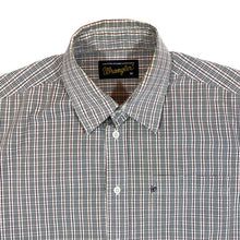 Load image into Gallery viewer, Vintage WRANGLER Classic Red White Blue Multi Check Short Sleeve Cotton Shirt
