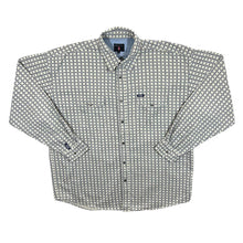 Load image into Gallery viewer, Vintage American Style Gear Patterned Check Western Style Popper Long Sleeve Shirt
